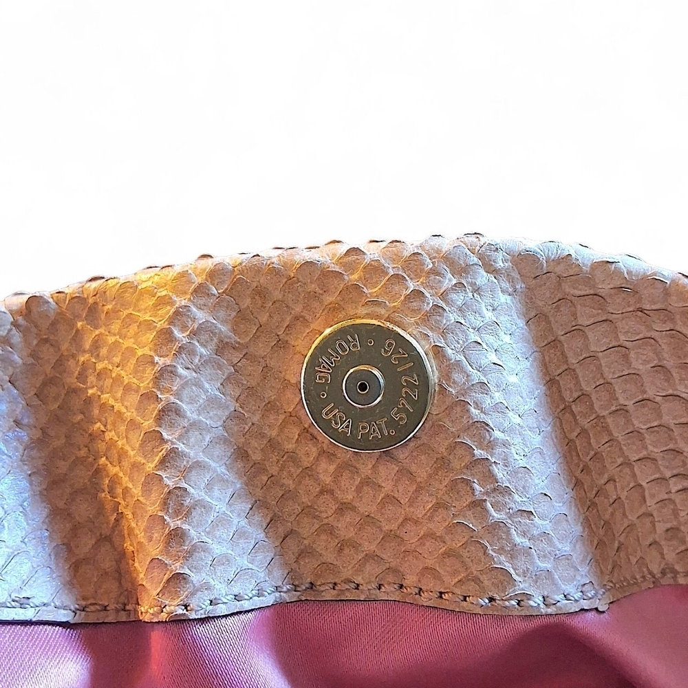 Coach Kristin Python Embossed Leather Drawstring Shoulder Bag 14773 - Picture 15 of 16